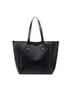 Women's PU Leather Tote Bag Top-handle Large Work Bags Weekender Shopper Handbag